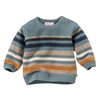 People_Wear_Organic Baby Strick-Pullover bunt geringelt
