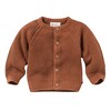 People_Wear_Organic Baby Strickjacke kastanie mélange