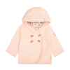 Steiff Mini-Kids Sweatjacke rosa mit gestepptem Zick-Zack-Muster