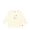 Steiff Mini-Kids Langarmshirt in Cremeweiß