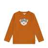 Steiff Langarmshirt in Orangebraun