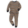 People_Wear_Organic Frottée-Pyjama bunt geringelt
