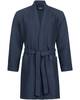 Morgenstern Waffelpikee-Bademantel Navyblau